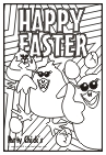 Easter Party Chicks card template #Easter 0002
