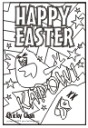 Easter Chicky Chan card template #Easter 0005