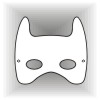 Mouse ears, Bunny ears, Batman style face mask templates...