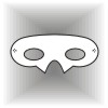 Oval eye mask template #003007