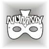 Nummy face mask template #013001