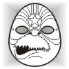 Ivor Knumbskull Wrestler face mask template #013004